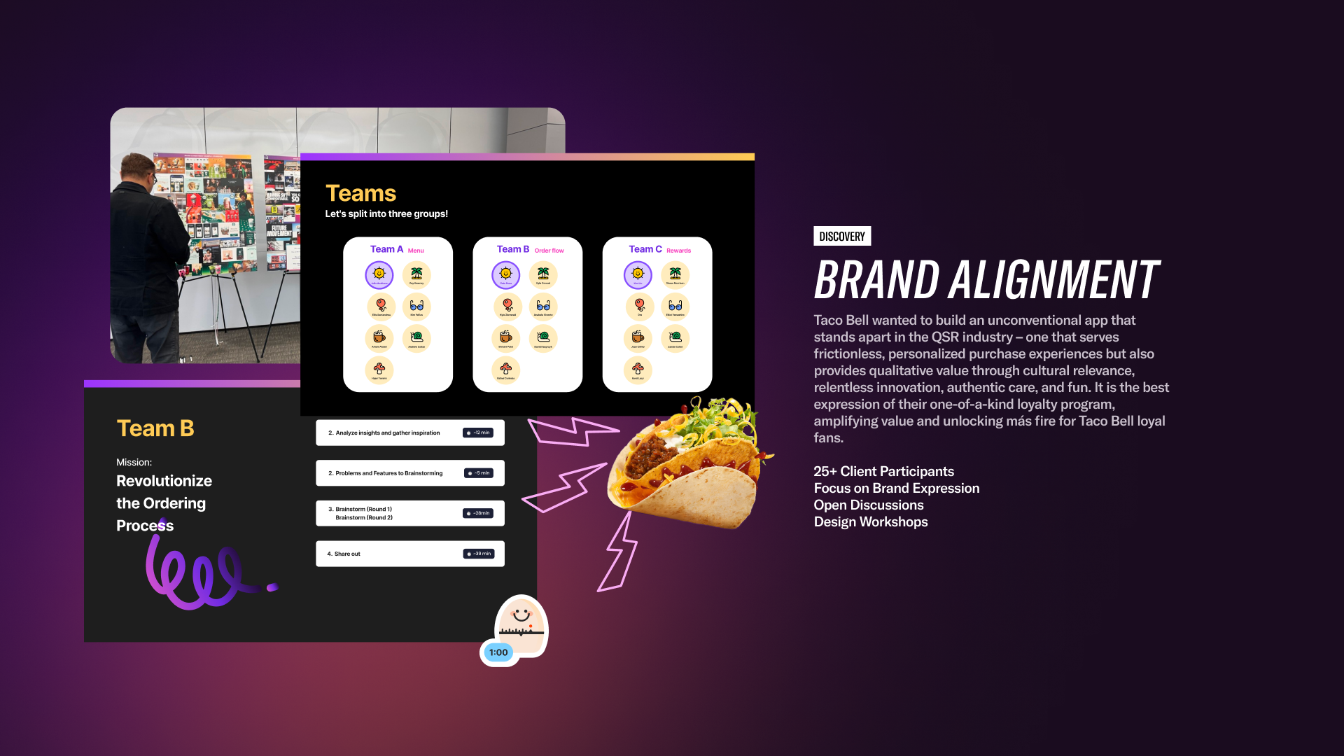 Discovery: Brand Alignment — Taco Bell wanted an unconventional app that stands apart in the QSR industry