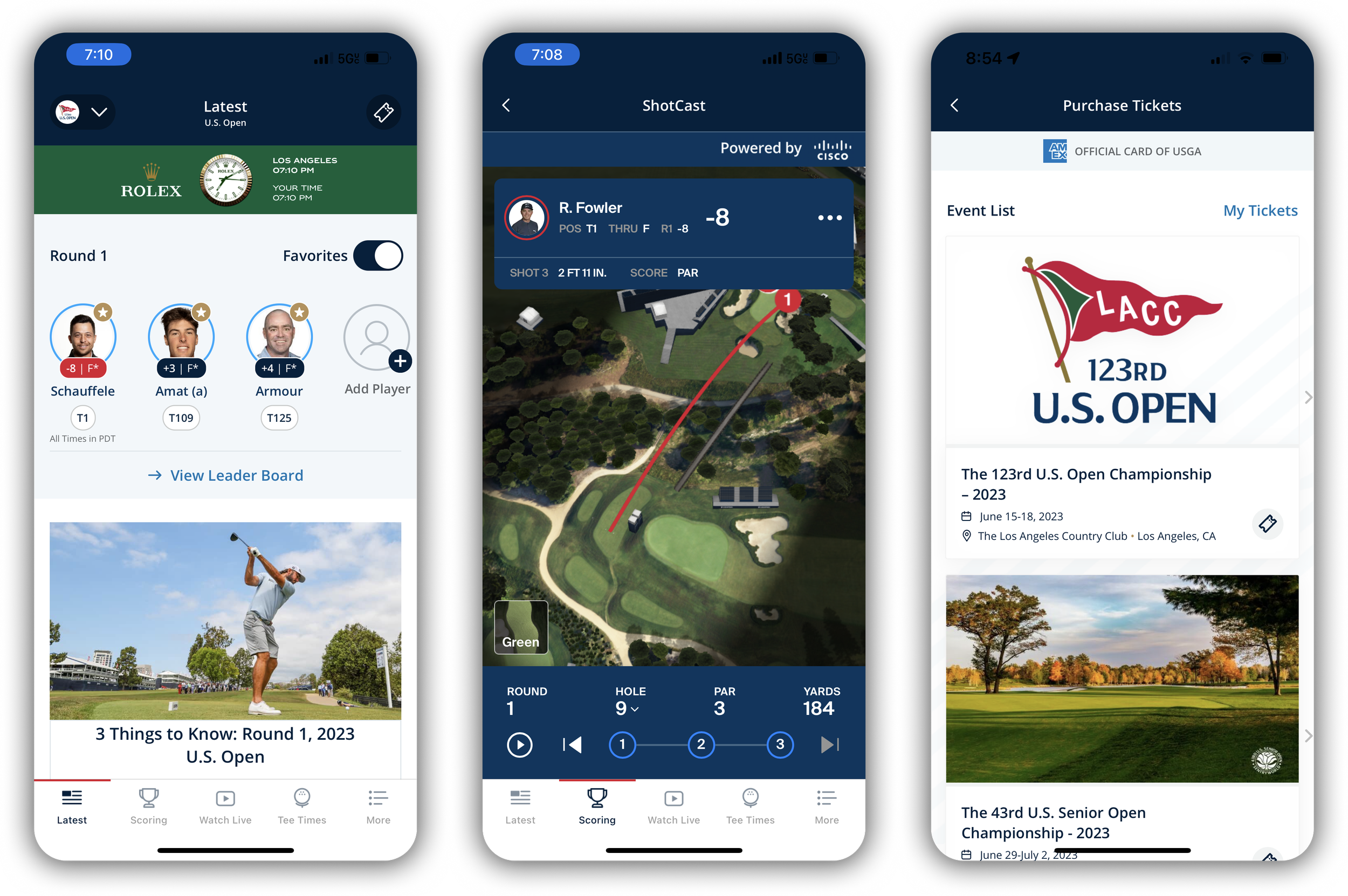 ShotCast GPS wayfinding and mobile ticket purchase